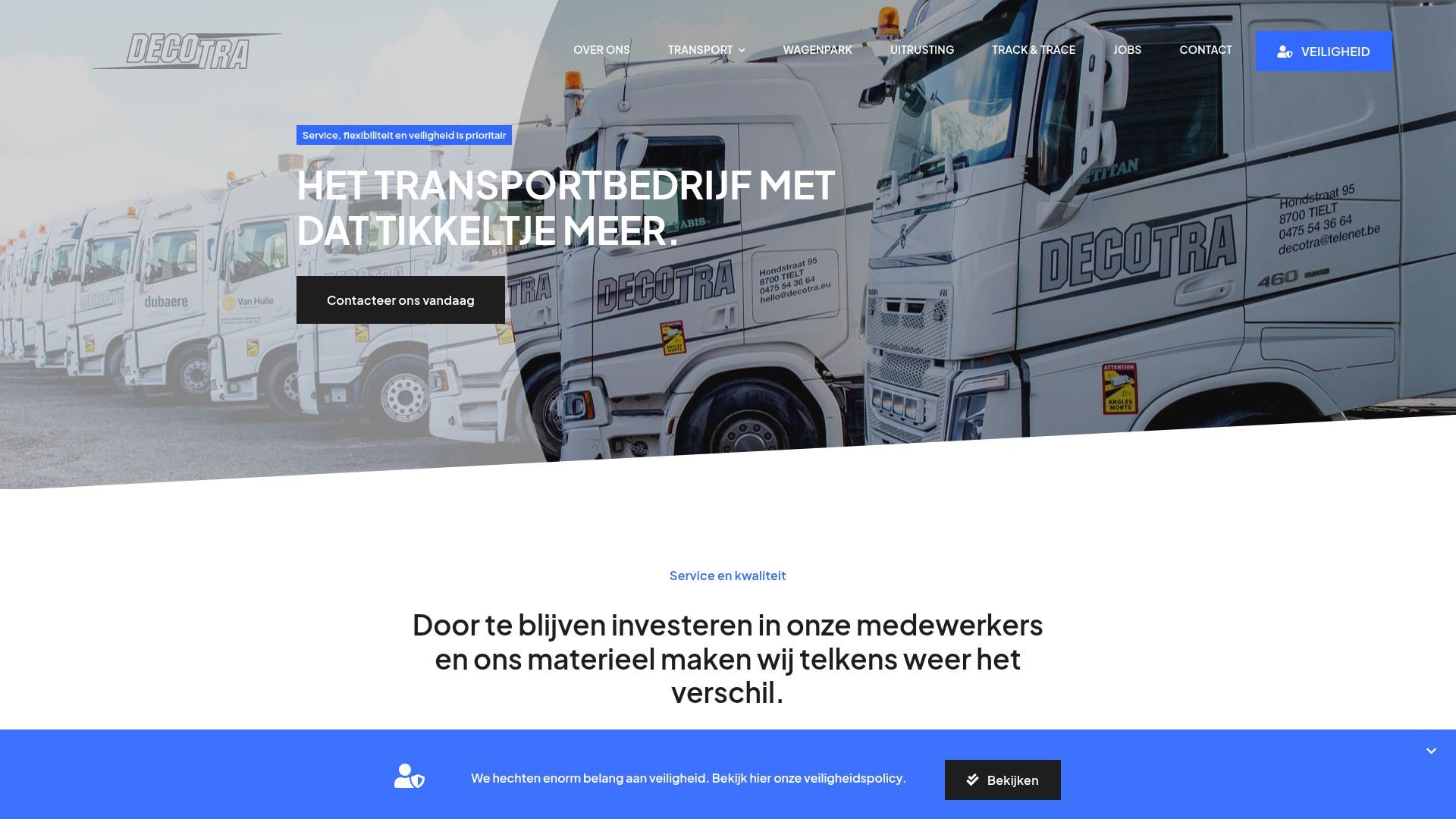 Website van Decotra