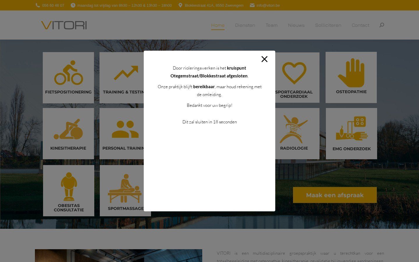 Website van Vitori
