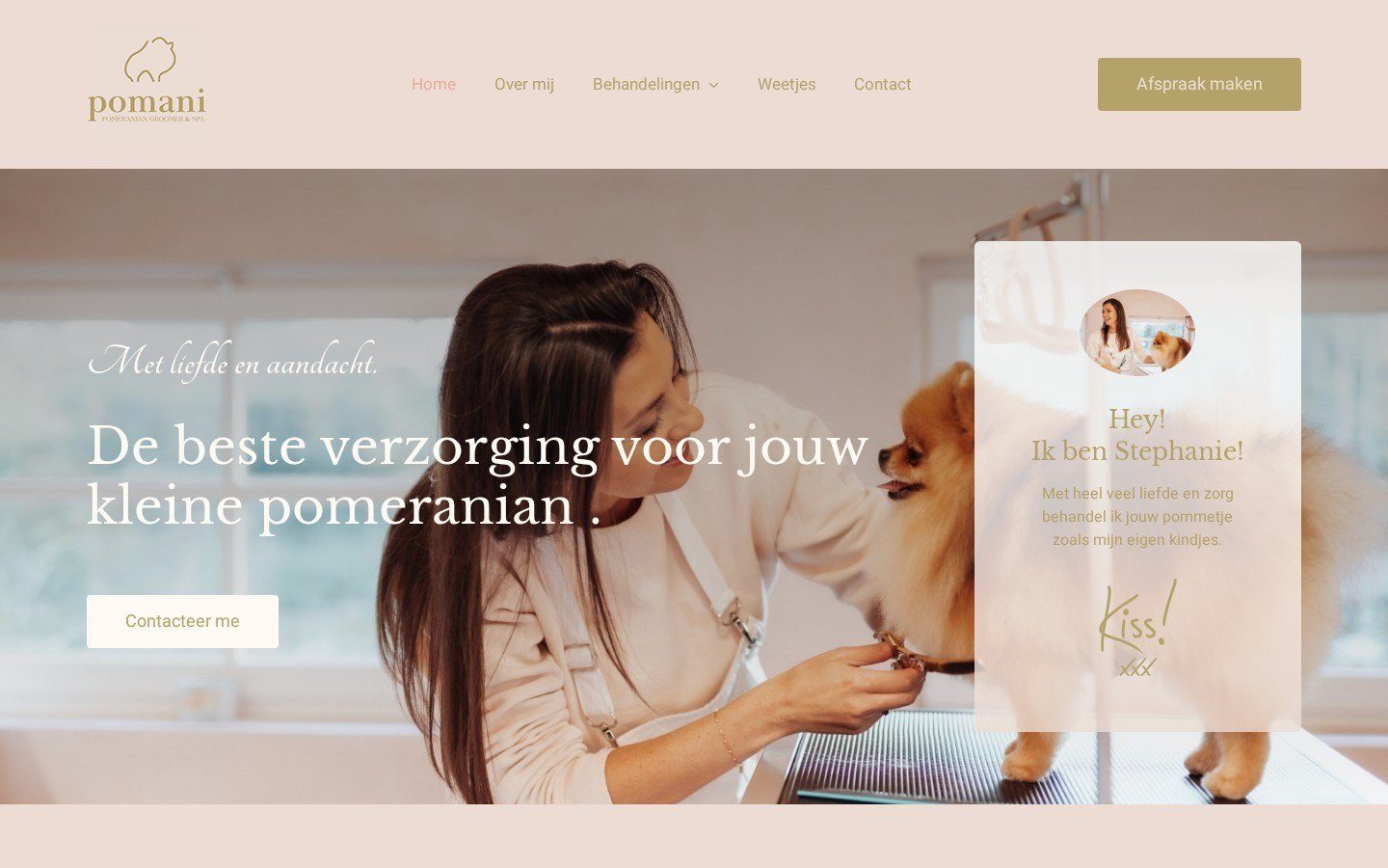 Website van Pomani
